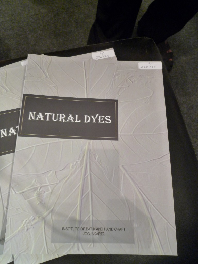 Natural Dyes by Institute of Batik & Handicraft Jogjakarta