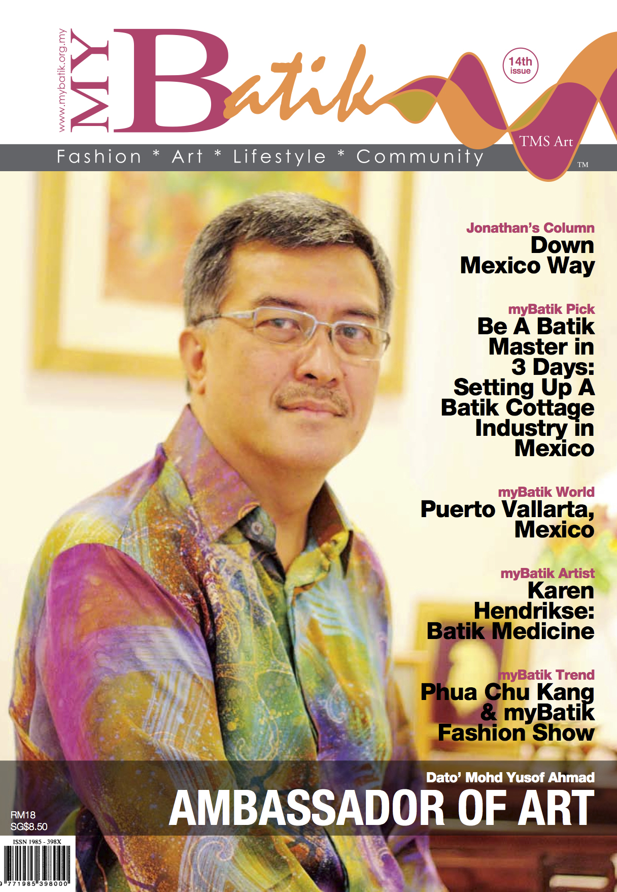 Cover icon: Director General of National Art Gallery Malaysia