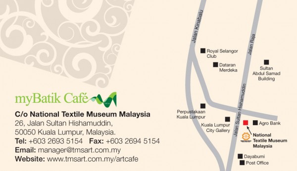 myBatik cafe location map