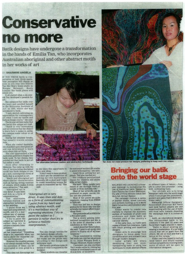 2004 The Sun Daily " Conservative No More "