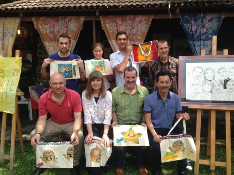 Corporate Team Building ~ Batik Workshop, available booking online at www.myBatik.com or email your detail to tmsart@tmsart.com.my